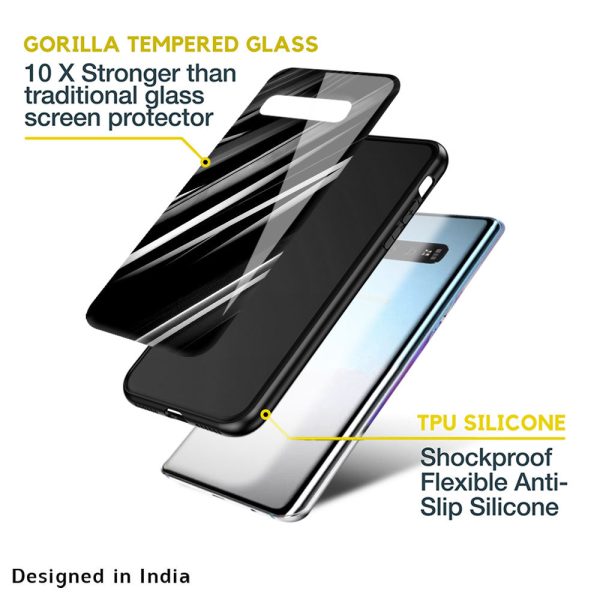 Black & Grey Gradient Glass Case For Samsung Galaxy A52s For Discount