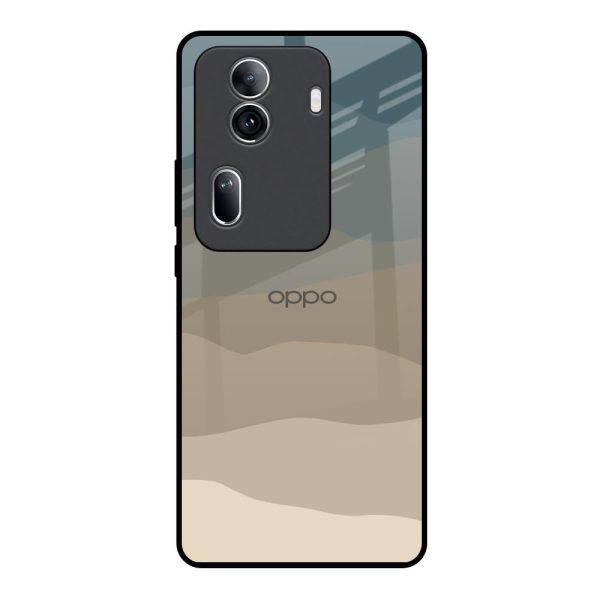 Abstract Mountain Pattern Glass Case for Oppo Reno11 Pro 5G Cheap