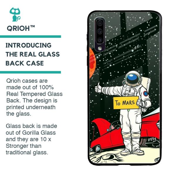 Astronaut on Mars Glass Case for Samsung Galaxy A50 For Cheap