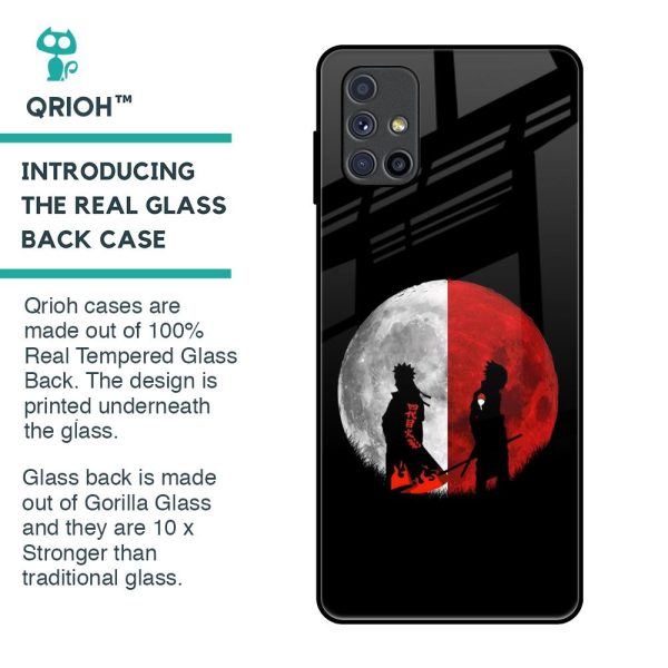 Anime Red Moon Glass Case for Samsung Galaxy M51 Supply