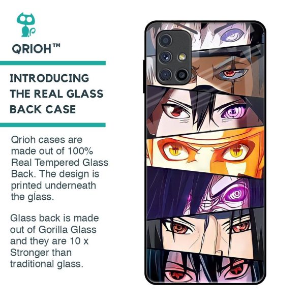 Anime Eyes Glass Case for Samsung Galaxy M51 on Sale