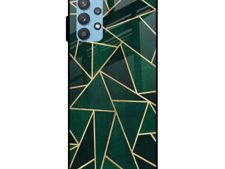 Abstract Green Glass Case For Samsung Galaxy A52s on Sale