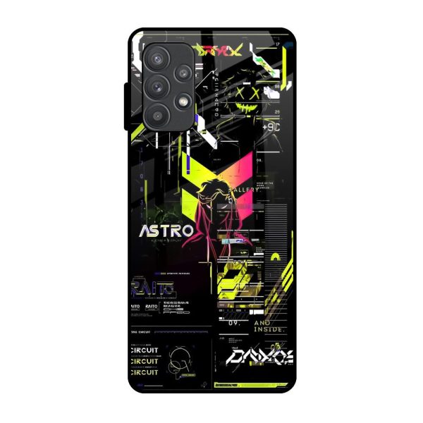 Astro Glitch Glass Case for Samsung Galaxy A52s 5G For Cheap