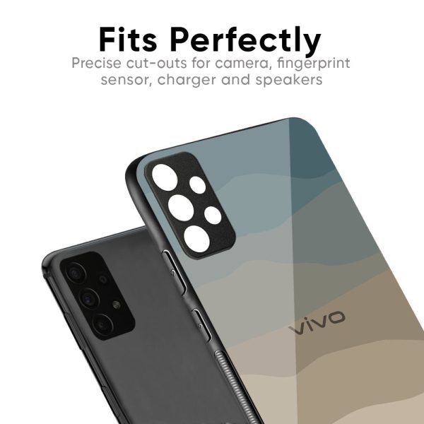 Abstract Mountain Pattern Glass Case for Vivo X100 Pro 5G For Discount