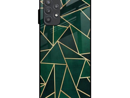 Abstract Green Glass Case For Samsung Galaxy A52 on Sale