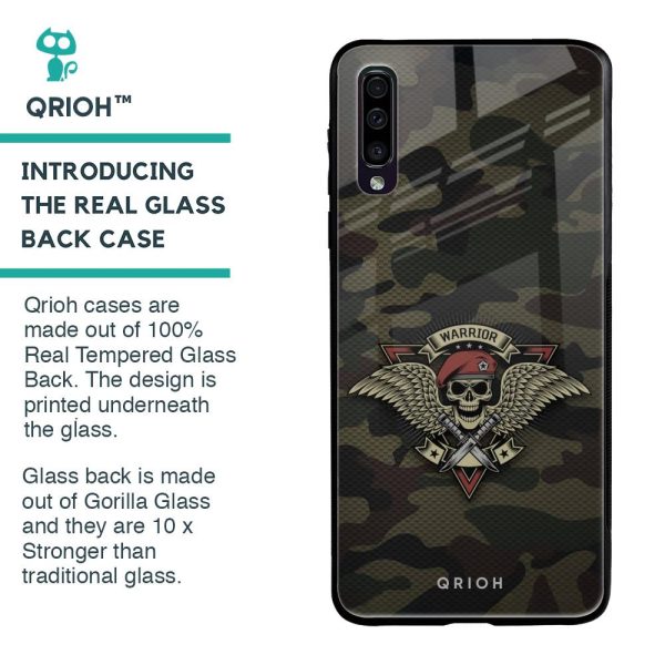 Army Warrior Glass Case for Samsung Galaxy A50 Fashion