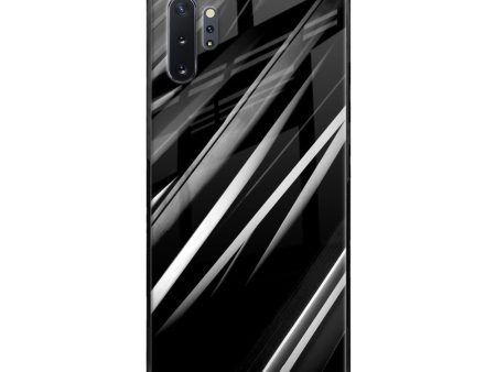 Black & Grey Gradient Glass Case For Samsung Galaxy Note 10 Plus Online now