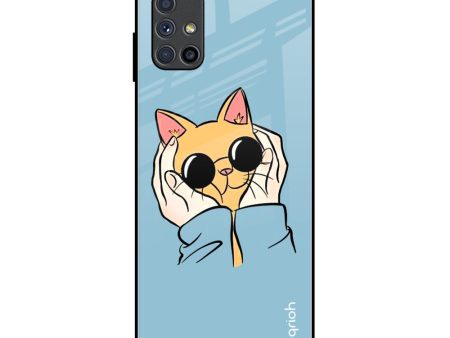 Adorable Cute Kitty Glass Case For Samsung Galaxy M51 For Cheap