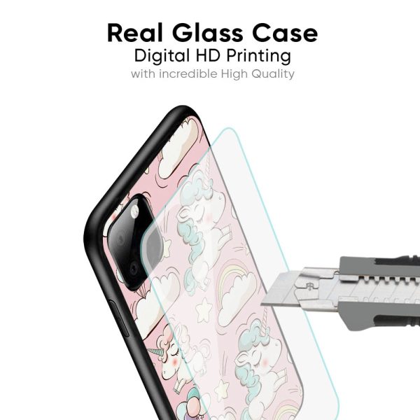 Balloon Unicorn Glass case for Poco X5 Pro 5G Fashion