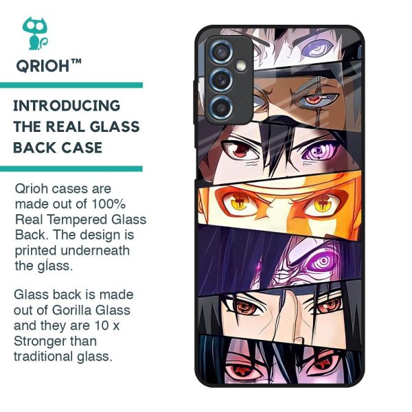 Anime Eyes Glass Case for Samsung Galaxy M52 5G For Sale