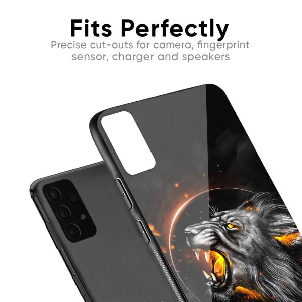 Aggressive Lion Glass Case for Samsung Galaxy Note 10 Plus For Cheap