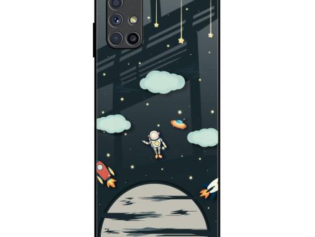 Astronaut Dream Glass Case For Samsung Galaxy M51 Hot on Sale