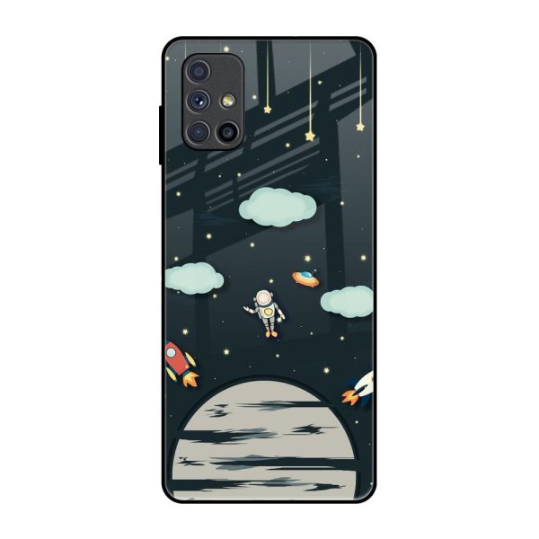 Astronaut Dream Glass Case For Samsung Galaxy M51 Hot on Sale