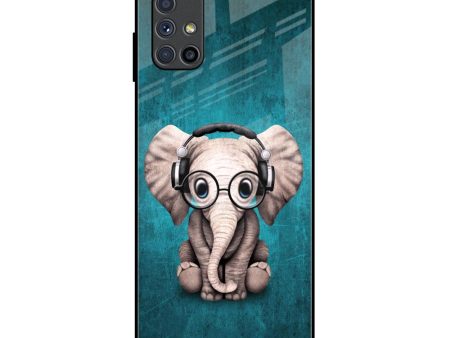 Adorable Baby Elephant Glass Case For Samsung Galaxy M51 Online now