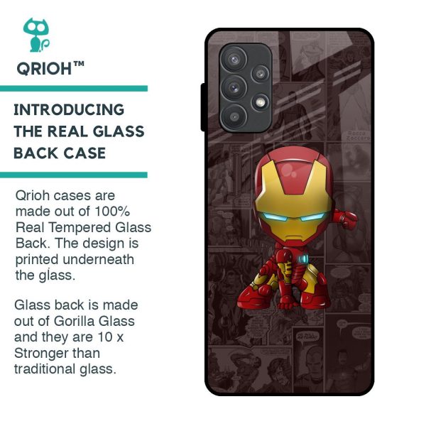 Angry Baby Super Hero Glass Case for Samsung Galaxy A52s 5G Online Sale