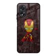 Angry Baby Super Hero Glass Case for Oppo A18 Sale