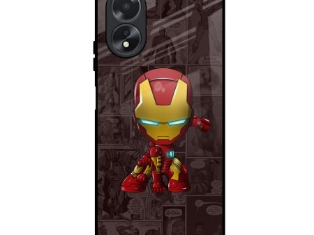 Angry Baby Super Hero Glass Case for Oppo A18 Sale