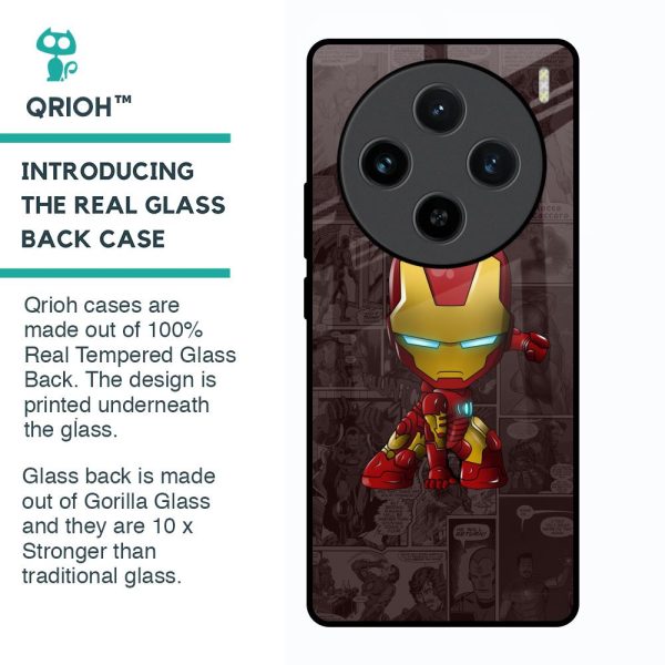 Angry Baby Super Hero Glass Case for Vivo X100 5G on Sale