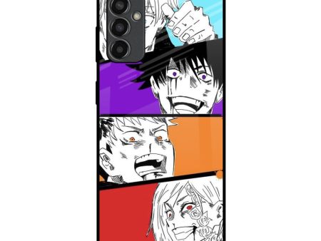 Anime Sketch Glass Case for Samsung Galaxy M13 Online Sale