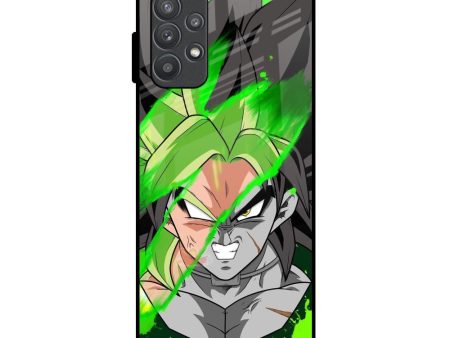 Anime Green Splash Glass Case for Samsung Galaxy A52 Cheap