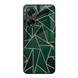 Abstract Green Glass Case For Oppo F23 5G Online now