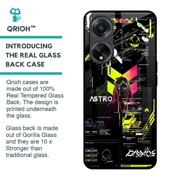 Astro Glitch Glass Case for Oppo F23 5G For Discount