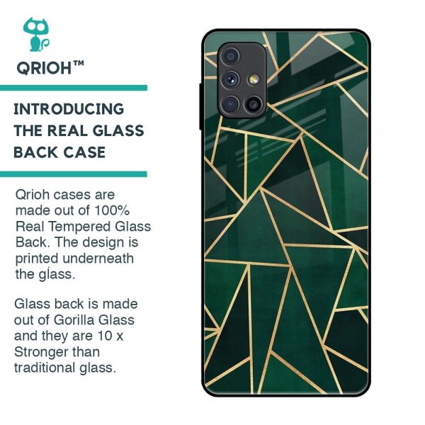 Abstract Green Glass Case For Samsung Galaxy M51 Online Hot Sale