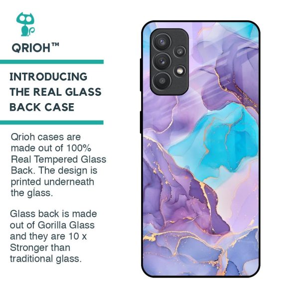 Alcohol ink Marble Glass Case for Samsung Galaxy M32 5G For Cheap