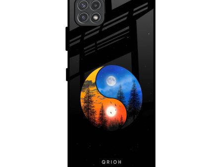 Yin Yang Balance Glass Case for Samsung Galaxy A22 5G Supply