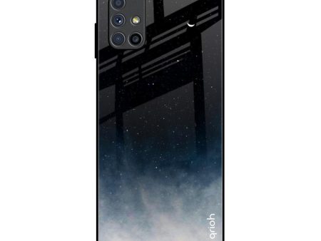 Black Aura Glass Case for Samsung Galaxy M51 Online now