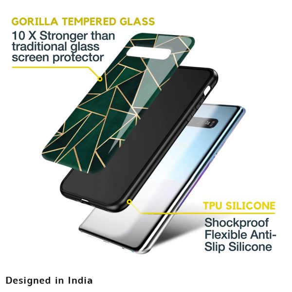 Abstract Green Glass Case For Samsung Galaxy A52s on Sale