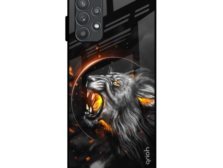 Aggressive Lion Glass Case for Samsung Galaxy A52s 5G Online now