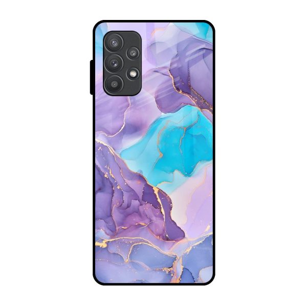 Alcohol ink Marble Glass Case for Samsung Galaxy A52s 5G For Sale