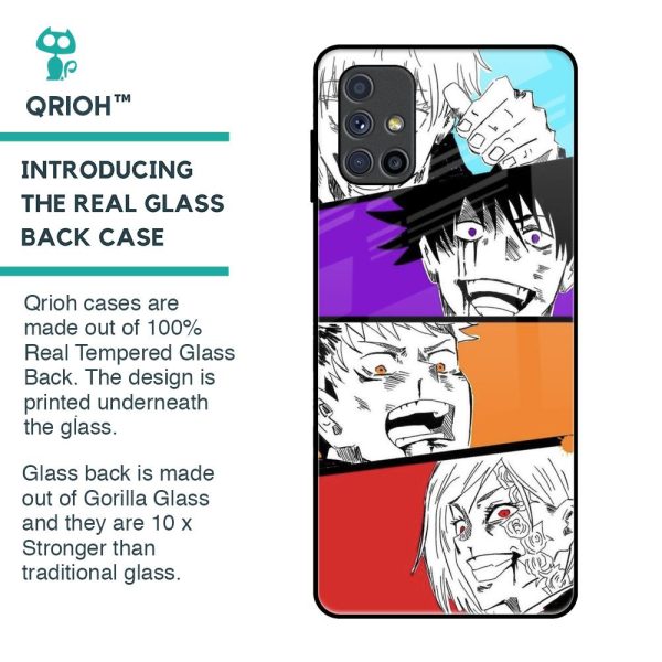 Anime Sketch Glass Case for Samsung Galaxy M51 Fashion