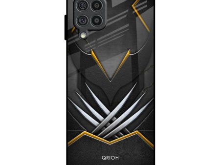 Black Warrior Glass Case for Samsung Galaxy F62 Cheap