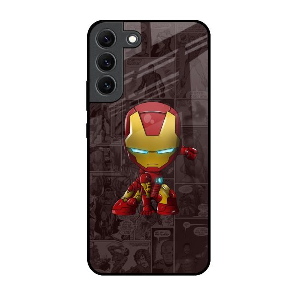 Angry Baby Super Hero Glass Case for Samsung Galaxy S22 5G Fashion