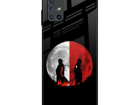 Anime Red Moon Glass Case for Samsung Galaxy M51 Supply