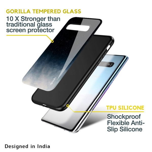 Black Aura Glass Case for Samsung Galaxy A52s Online Sale