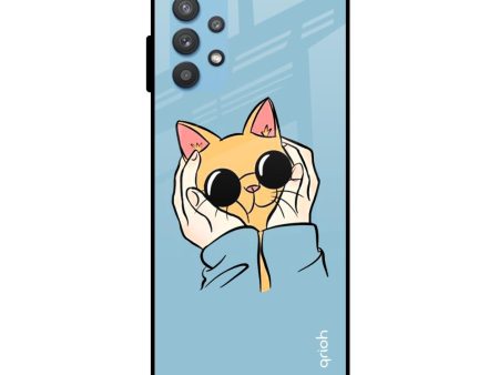 Adorable Cute Kitty Glass Case For Samsung Galaxy A52s Online Sale