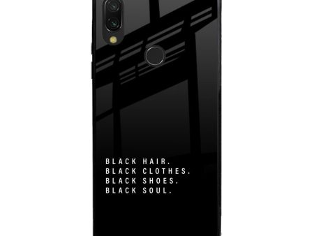 Black Soul Glass Case for Xiaomi Redmi Note 7 Discount