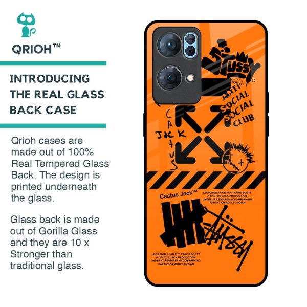 Anti Social Club Glass Case for Oppo Reno7 Pro 5G For Sale