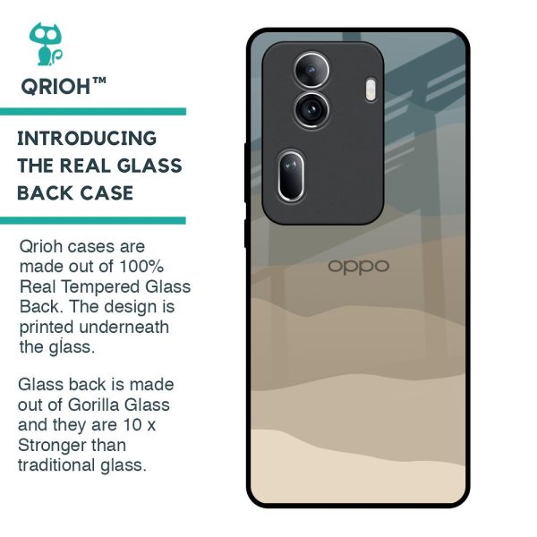 Abstract Mountain Pattern Glass Case for Oppo Reno11 Pro 5G Cheap