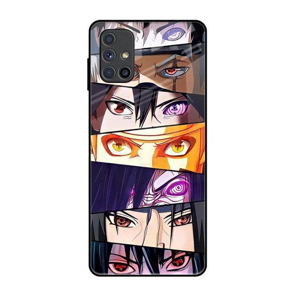 Anime Eyes Glass Case for Samsung Galaxy M51 on Sale