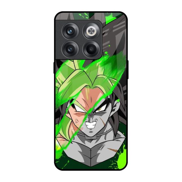 Anime Green Splash Glass Case for OnePlus 10T 5G For Cheap