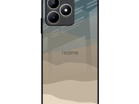 Abstract Mountain Pattern Glass Case for Realme C53 Discount