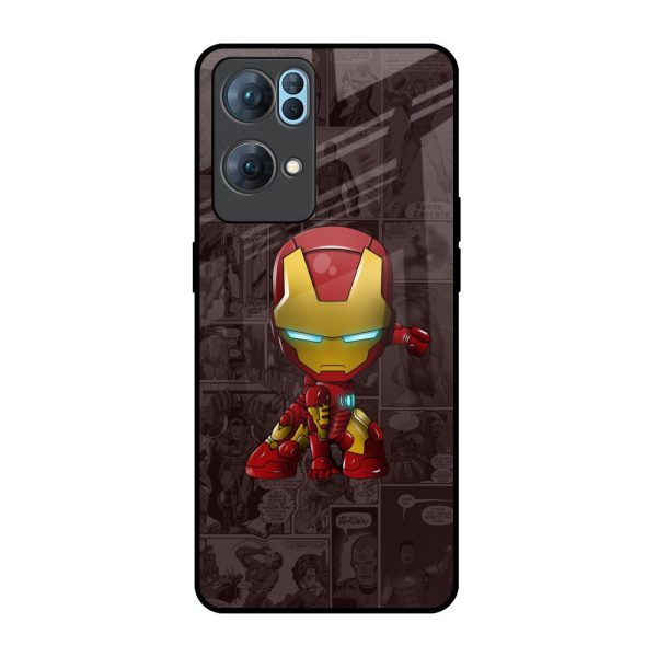 Angry Baby Super Hero Glass Case for Oppo Reno7 Pro 5G on Sale