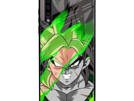 Anime Green Splash Glass Case for Samsung Galaxy A50 Online