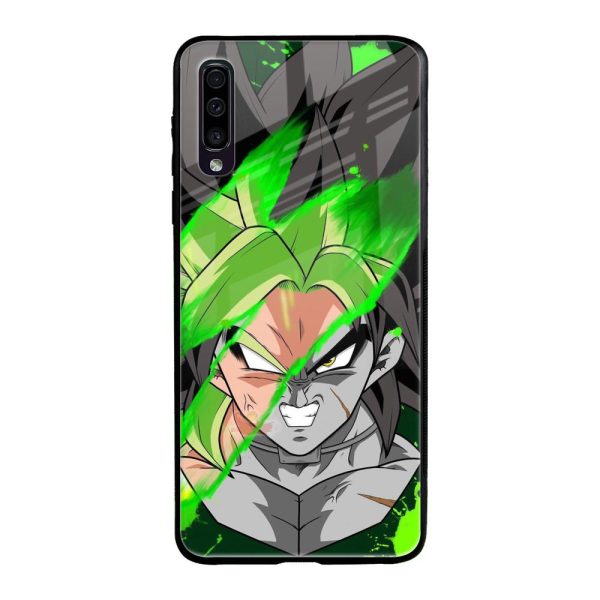 Anime Green Splash Glass Case for Samsung Galaxy A50 Online