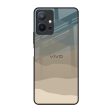 Abstract Mountain Pattern Glass Case for Vivo T1 5G For Cheap