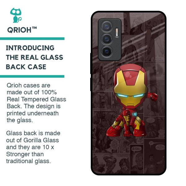 Angry Baby Super Hero Glass Case for Vivo V23e 5G Online